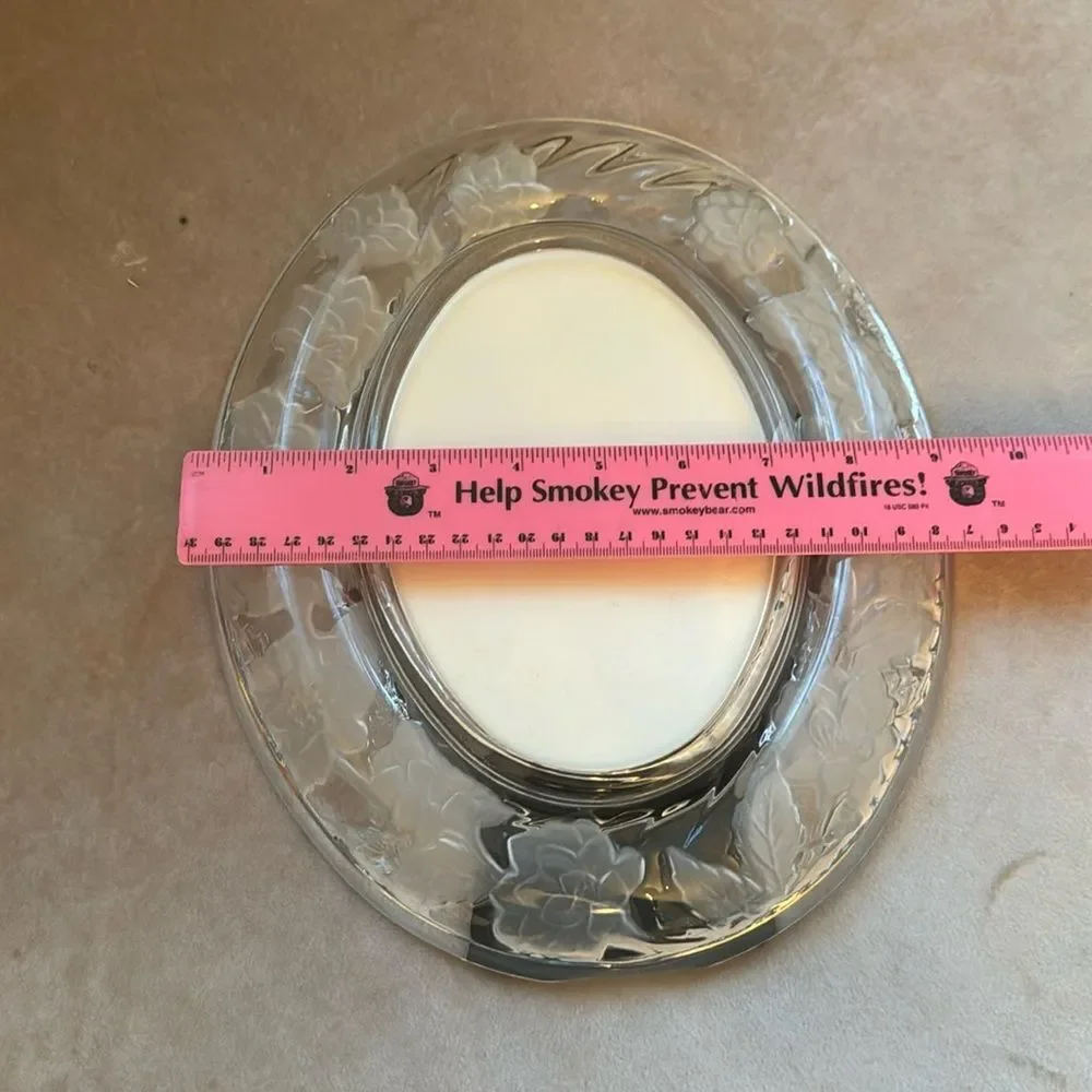 VTG Y2K 80’s COQUETTE Crystal Boudoir Picture Frame EUC